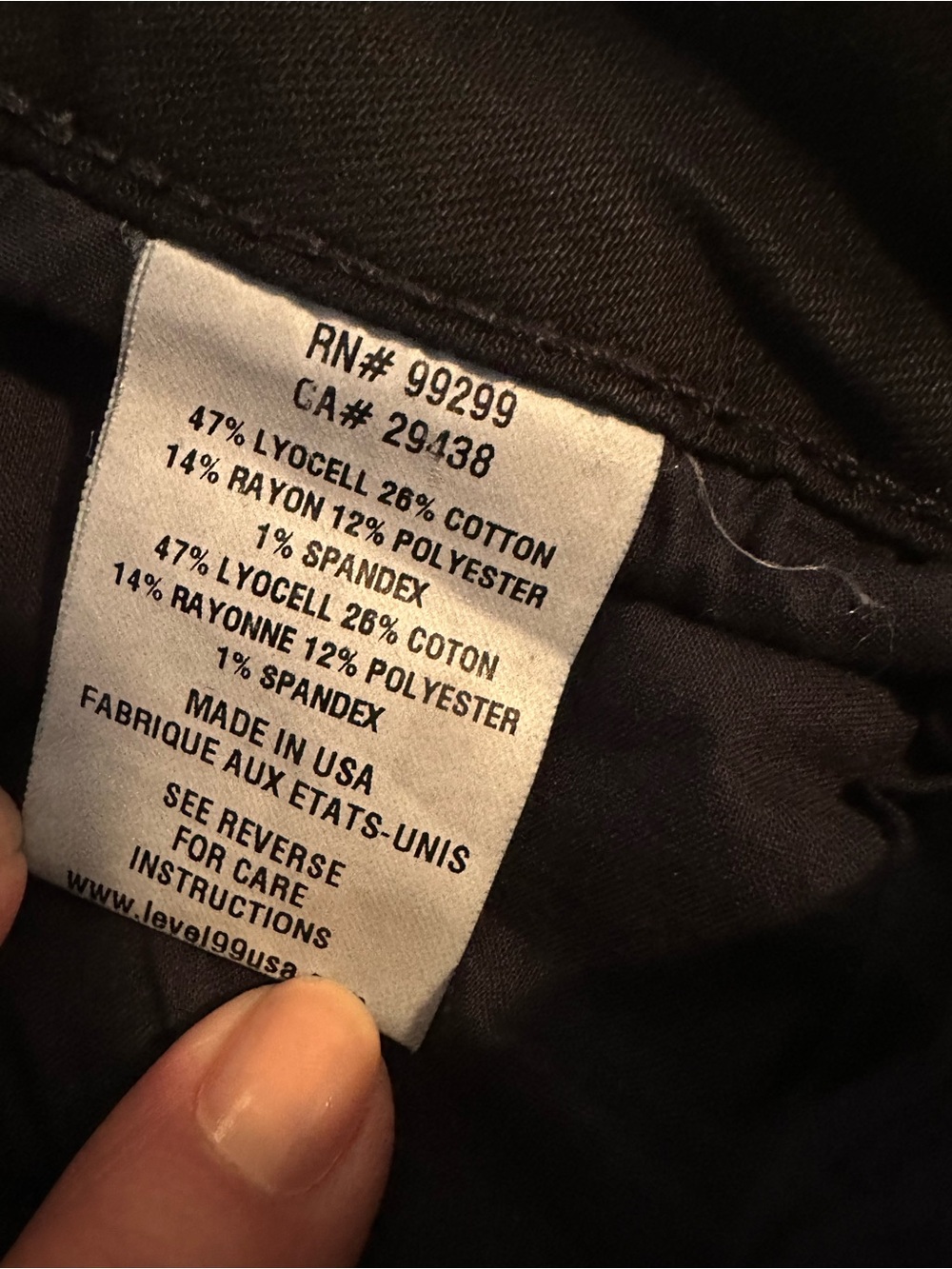 Level 99 Anthropologie Lily Skinny Straight Black Jeans - Size 30 - Picture 9 of 12